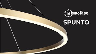 【Spunto】61quot LED Chandelier  Gold  Eurofase Lighting [upl. by Nnahgiel]