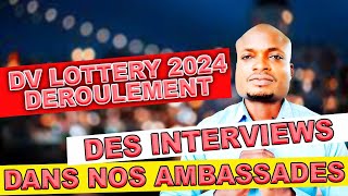 DV LOTTERY 2024  COMMENT AVOIR SA DEUXIEME LETTRE DINTERVIEWS DANS NOS AMBASSADES [upl. by Nirel]