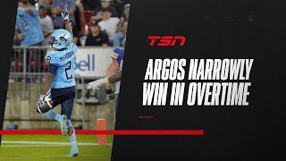 Ford Argos dodging a bullet with overtime win over Blue Bombers [upl. by Joash]