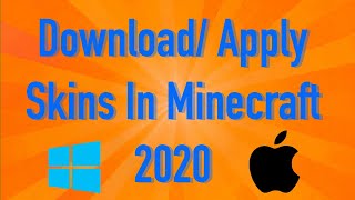 How To Download amp Install Minecraft Skins  2019 2020 [upl. by Ahsienod61]