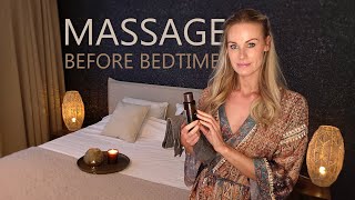 CLOSEUP ASMR  Relaxing Massage amp Personal Attention before Bedtime [upl. by Anhpad]