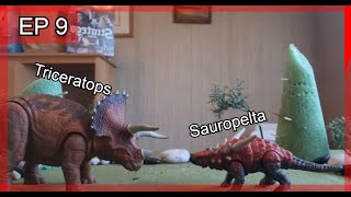 Dinosaurs Tournament ep 9 Triceratops vs Sauropelta [upl. by Hillell]