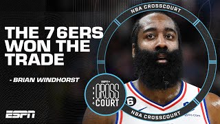 The 76ers won the HardenSimmons trade  Brian Windhorst  NBA Crosscourt [upl. by Kind300]