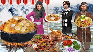 Winter Ka Lalchi Biryani Wala Street Food Hindi Kahaniya Hindi Moral Stories New Funny Comedy Video [upl. by Luapnaej292]