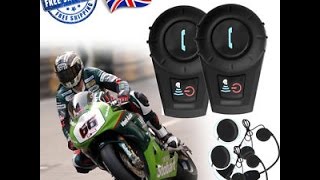 Gts Garage  500M DSP BT Bluetooth Motorbike Intercom review [upl. by Carolyne]