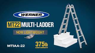 Werner Ladder  MTIAA22 Multi Purpose Ladder [upl. by Monjan]