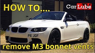 Having trouble removing bonnethood vents  BMW M3 [upl. by Ardyaf]