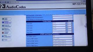 Revisando la configuracion de Gateway audiocodes MP124 H323 [upl. by Tallou]