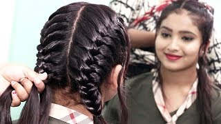 two side fish braided hairstyle for girls  hair style girls  trendy hairstyles 2020 [upl. by Eskil938]