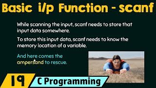 Basic Input Function – scanf [upl. by Gottfried]