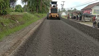 MOTOR GRADER WORKS OVER THE BASE STONE [upl. by Zobe]