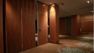 Dorma Variflex Movable Wall by Style Partitions at the Sheraton Grand Hotel in Edinburgh [upl. by Kendricks]