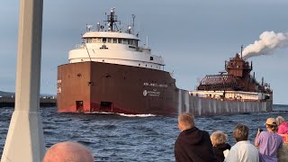 Working the Hatches Oberstar Arriving Low and Dusty [upl. by Assirroc492]