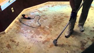 Remove Glue Down Wood Flooring [upl. by Eseila]