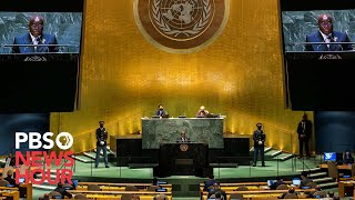 WATCH LIVE 2021 United Nations General Assembly  Day 3 [upl. by Ayotas]