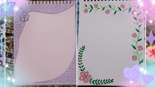 How To Draw Flower🌷EasyProject Work DesignsProject DesignFile Decoration IdeasChart Paper Design [upl. by Sosthenna]