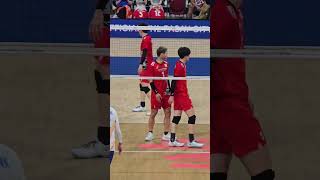 TATSUNORI OTSUKA and YUJI NISHIDA 🇯🇵 scoring on opposite sides of the court volleyball vnl2024 [upl. by Serrell312]