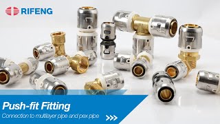 RIFENG PUSHFIT Fittings  Connections to Multilayer pipes and PEX pipes F6 Model [upl. by Figge950]