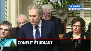 Passe darmes entre Jean Charest et Pauline Marois [upl. by Nirra]