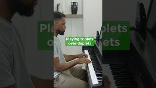 Playing triplets over duplets Rhythm exercise for piano [upl. by Keil]