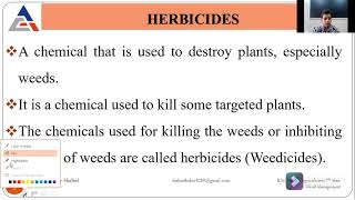 Herbicides Classification formulation and Methods of application by Shalini Thakur Asstt Prof [upl. by Mohr]