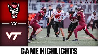 NC State vs Virginia Tech Game Highlights  2023 ACC Football [upl. by Ariaj]