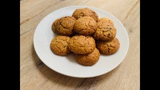 Easy oatmeal cookies with chocolate 🍪 🍪 🍪  New recipe  Cookies  Chocolate  Oatmeal [upl. by Adraynek]