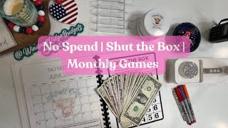 Did I Shut the Box  No Spend Update  Monthly Games [upl. by Nuhsal]