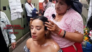 DOÑA ROSA  OLD SCHOOL MARKET LIMPIA Feria Libre Cuenca SPIRITUAL CLEANSING ASMR [upl. by Allyson]