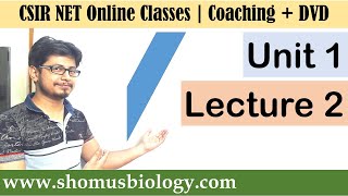 CSIR NET life science lectures  Unit 1 Lecture 2 [upl. by Lokcin]