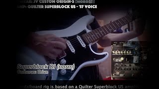 Quilter Superblock US  NUX Cerberus  Full Pedalboard Rig DEMO [upl. by Roux735]