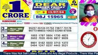 Dear lottery live 6PM 8PM Lottery live result today 19072024 sikkim and nagaland lottery live [upl. by Swan678]