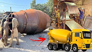 How These Fabricators Make A Concrete Mixer Truck Drum  How To Make concrete Mixer Machine Part1 [upl. by Carling]