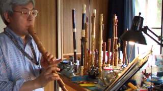 Peter Bressan Alto Recorder Sound Clip from japan [upl. by Anyotal]