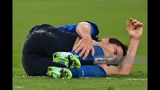 Federico Chiesa Injury Italy vs England 11 [upl. by Toll]