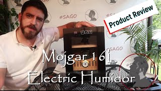 Mojgar 16L Electric Humidor Cabinet Jonose Cigars Review [upl. by Adnilemreh]