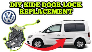 How To Change Side Door Lock On VW Caddy [upl. by Eikcin]