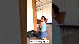 Beautiful Alia Bhatt VIRAL head stand yoga pose to keep fit 🔥 aliabhatt yoga fitness viralvideo [upl. by Marcie]