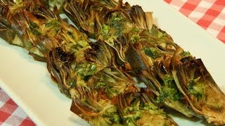 Receta fácil de alcachofas al horno [upl. by Willa]