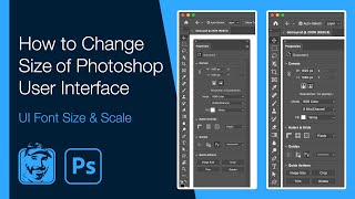 How to Change Size of Photoshop User Interface UI Font Size amp Scale [upl. by Anilegnave]