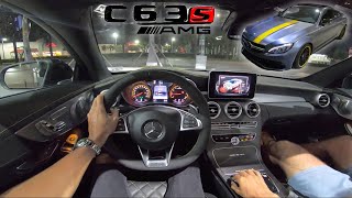 MercedesAMG C63S AMG Edition 1 POV  C63 S EXHAUST amp ACCELERATIONS [upl. by Elena]