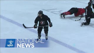 Bridgette Laquette from Cote First Nation becomes scout for Chicago Blackhawks  APTN News [upl. by Haroun825]