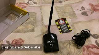 Unboxing ALFA AWUS036NHA  Wireless N WiFi USB Adapter  Atheros AR9271 [upl. by Oidale]