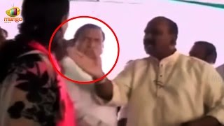 Nayini Narsimha Reddy SLAPS PJR Daughter Vijaya Reddy at Public Meeting [upl. by Ediva195]