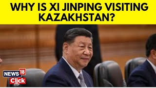 Chinese President Xi Jinping Lands In Kazakhstan To Attend The SCO Summit [upl. by Hump]