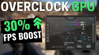 2023 Ultimate Guide Overclock Your GPU with MSI Afterburner  Boost Gaming Performance [upl. by Cailean]