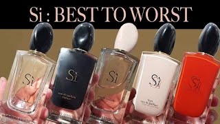 ARMANI SI PERFUME COLLECTION OVERVIEW  Best To Worst Ranking [upl. by Vania]