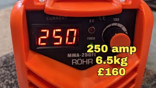 Amazon 250 amp Lightweight Inverter MMA Stick Welder  ROHR MMA250FI  23022023 [upl. by Ecneitap100]