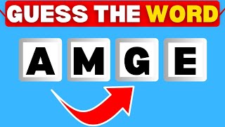 Guess The Word Game Challenge l Scrambled Word Game l 4 letters Word Game [upl. by Moise]