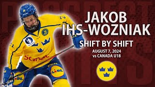 Jakob IhsWozniak vs Canada U18  Aug 7 2024  Hlinka Gretzky Cup [upl. by Reisch33]